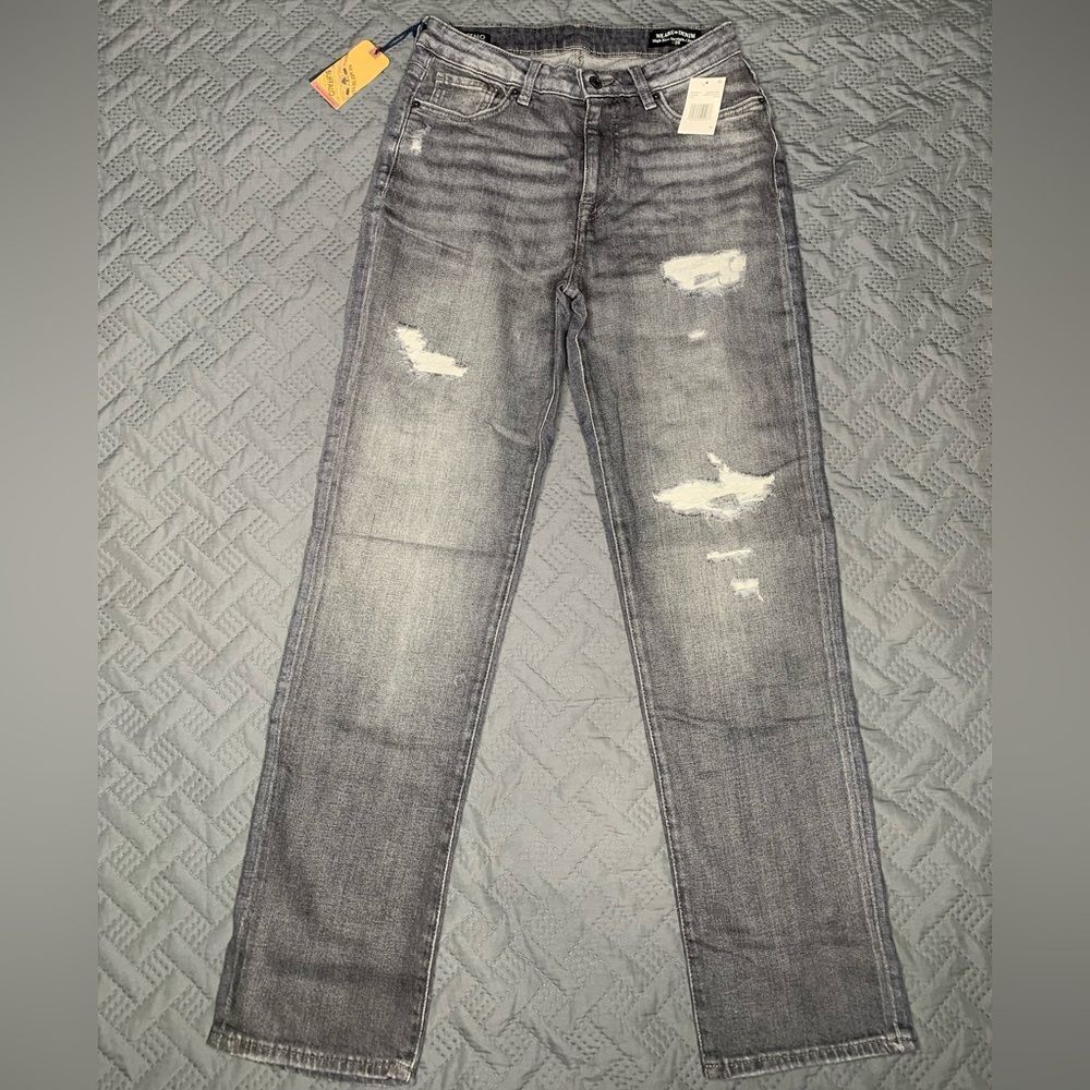Buffalo David Bitton Men's Distressed Black Jeans